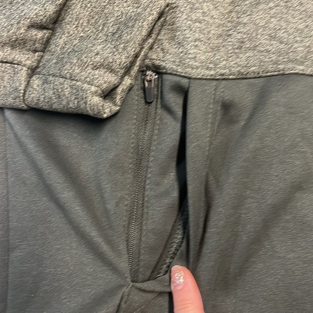 Nike Pullover Mens Small Grey Black Therma-FIT Quarter Zip Training Fleece - Picture 3 of 5